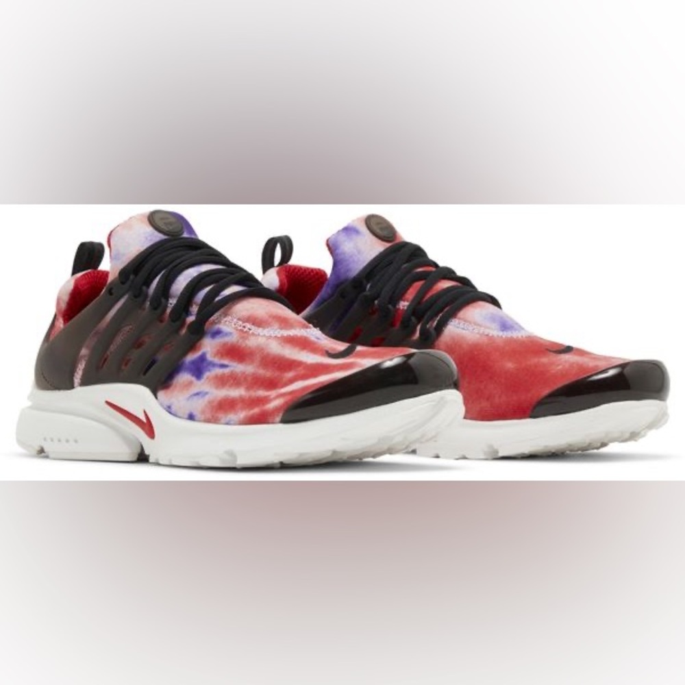 Nike Air Presto Tie-Dye Red Purple Unisex Casual Lifestyle Shoes Size 8